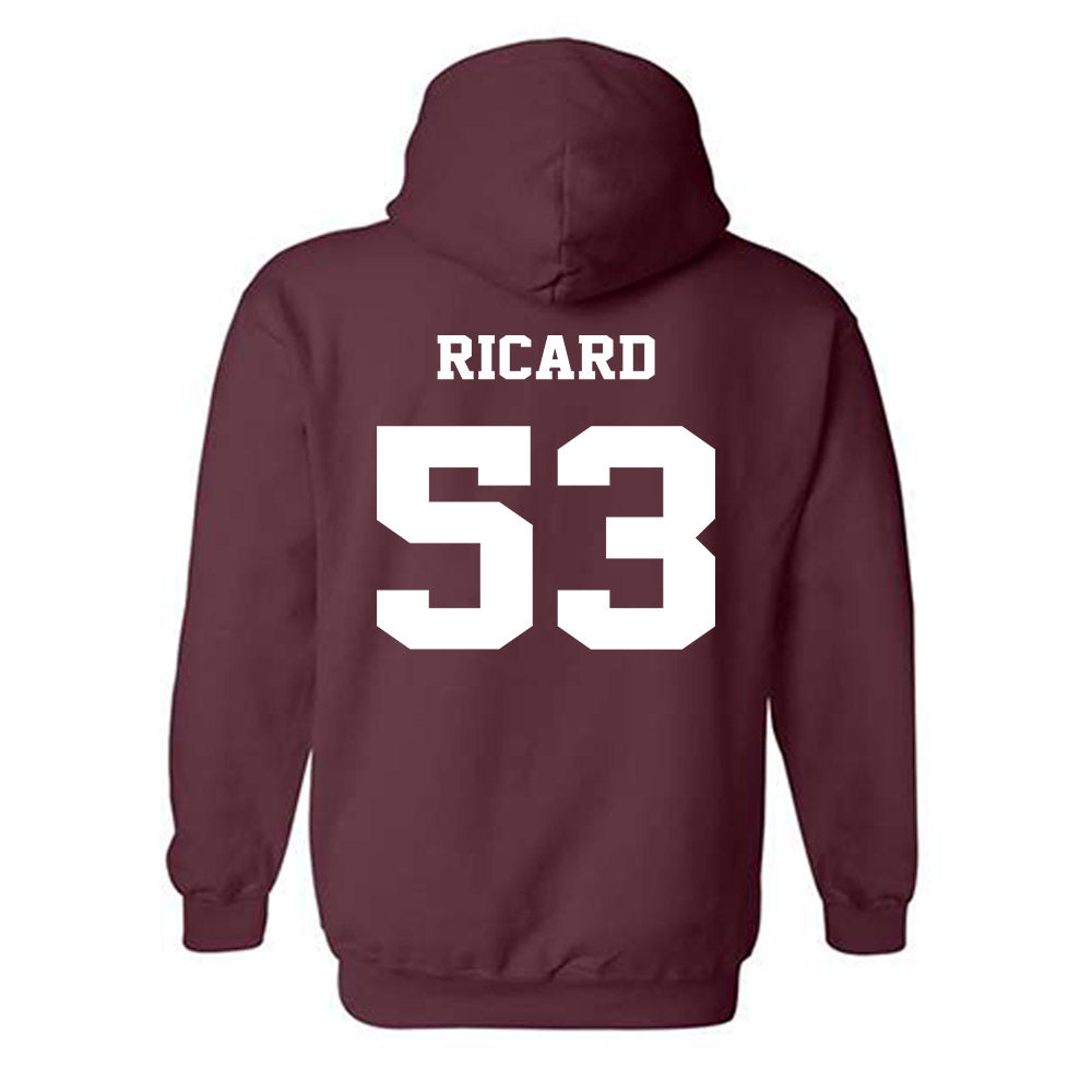 Virginia Tech - NCAA Football : Tommy Ricard - Fashion Shersey Hooded Sweatshirt-1