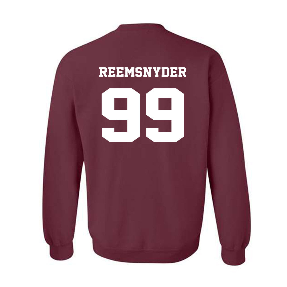 Virginia Tech - NCAA Football : Cole Reemsnyder - Fashion Shersey Crewneck Sweatshirt-1