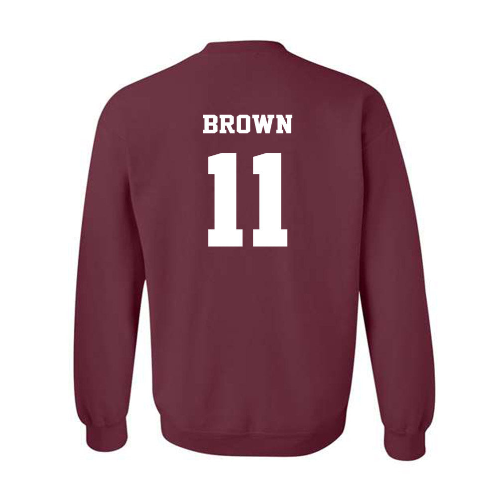 Virginia Tech - NCAA Football : Davion Brown - Fashion Shersey Crewneck Sweatshirt-1