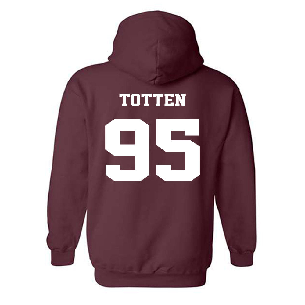 Virginia Tech - NCAA Football : Nathan Totten - Fashion Shersey Hooded Sweatshirt-1