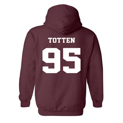 Virginia Tech - NCAA Football : Nathan Totten - Fashion Shersey Hooded Sweatshirt-1