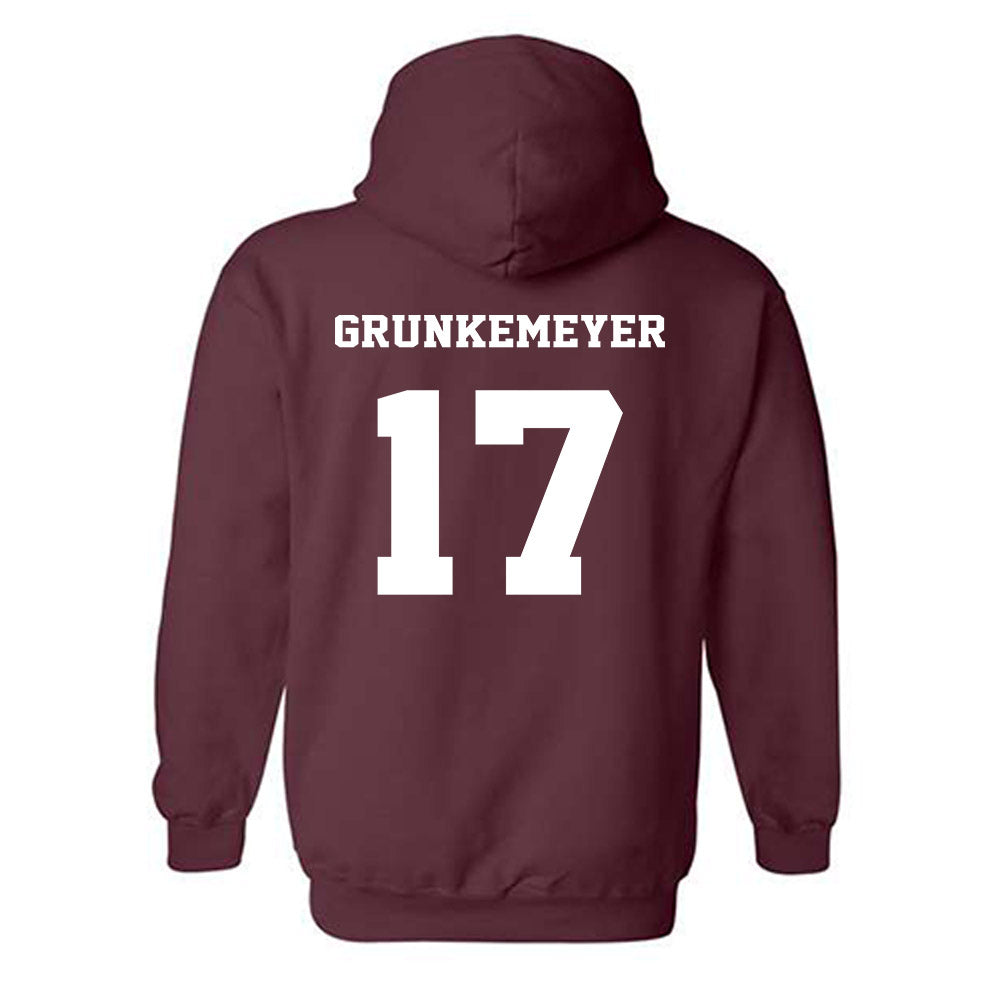 Virginia Tech - NCAA Football : Ethan Grunkemeyer - Fashion Shersey Hooded Sweatshirt-1