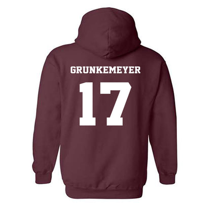 Virginia Tech - NCAA Football : Ethan Grunkemeyer - Fashion Shersey Hooded Sweatshirt-1