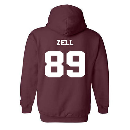 Virginia Tech - NCAA Football : Hudson Zell - Fashion Shersey Hooded Sweatshirt-1