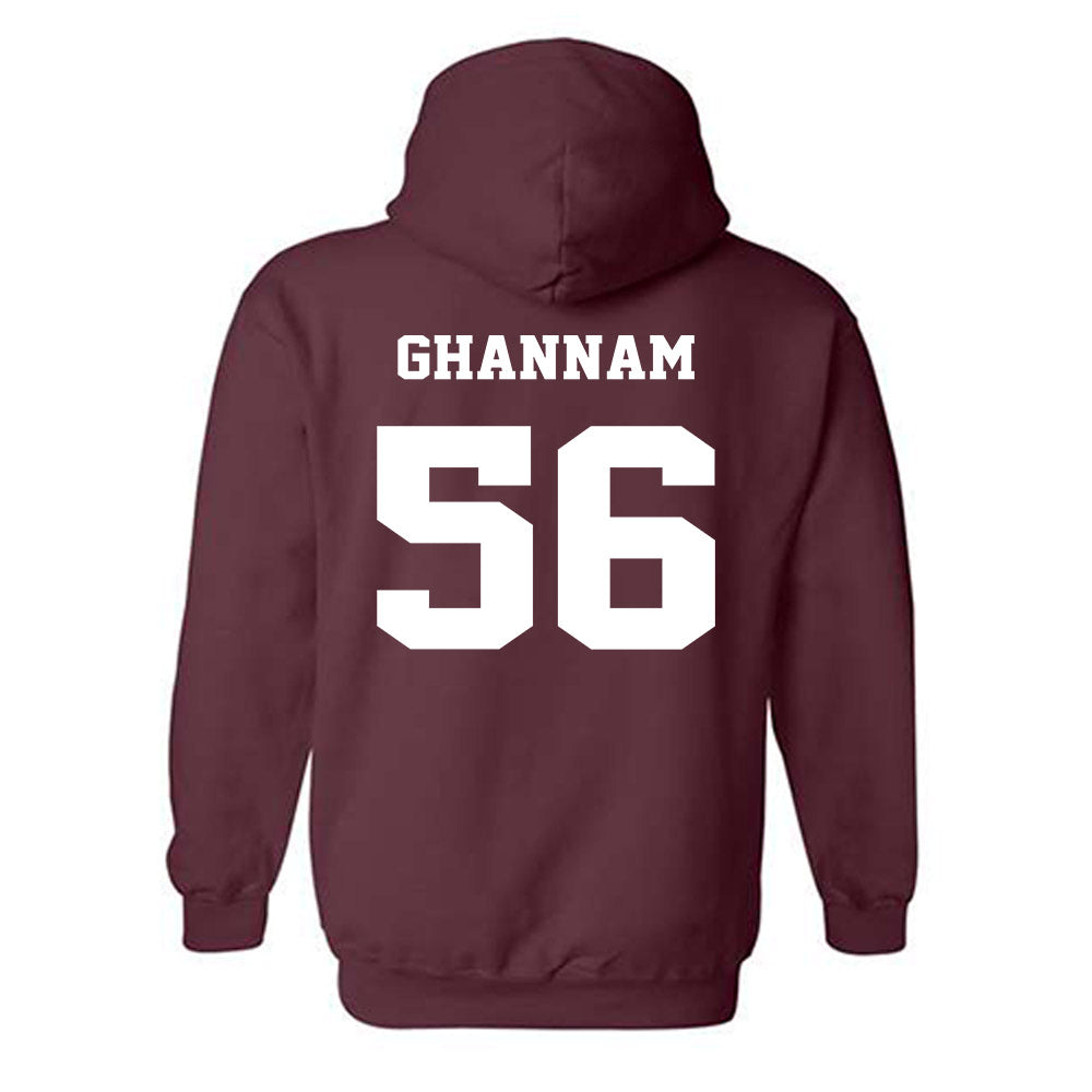 Virginia Tech - NCAA Football : Layth Ghannam - Fashion Shersey Hooded Sweatshirt-1