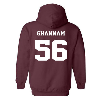 Virginia Tech - NCAA Football : Layth Ghannam - Fashion Shersey Hooded Sweatshirt-1