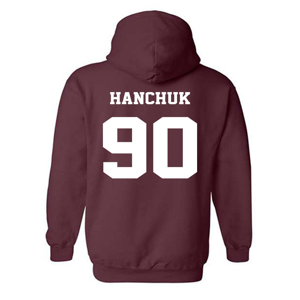 Virginia Tech - NCAA Football : Andrew Hanchuk - Fashion Shersey Hooded Sweatshirt-1