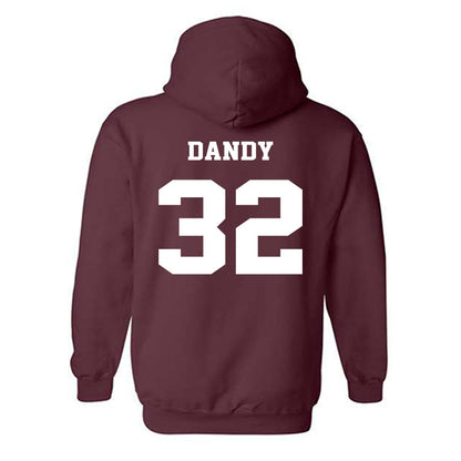 Virginia Tech - NCAA Football : Deric Dandy - Fashion Shersey Hooded Sweatshirt-1