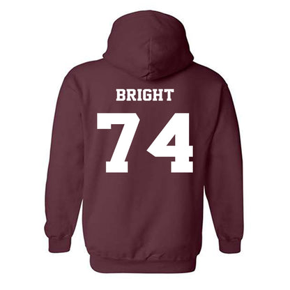 Virginia Tech - NCAA Football : Marlen Bright - Fashion Shersey Hooded Sweatshirt-1