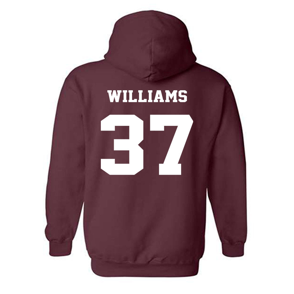 Virginia Tech - NCAA Football : Mylachi Williams - Fashion Shersey Hooded Sweatshirt-1