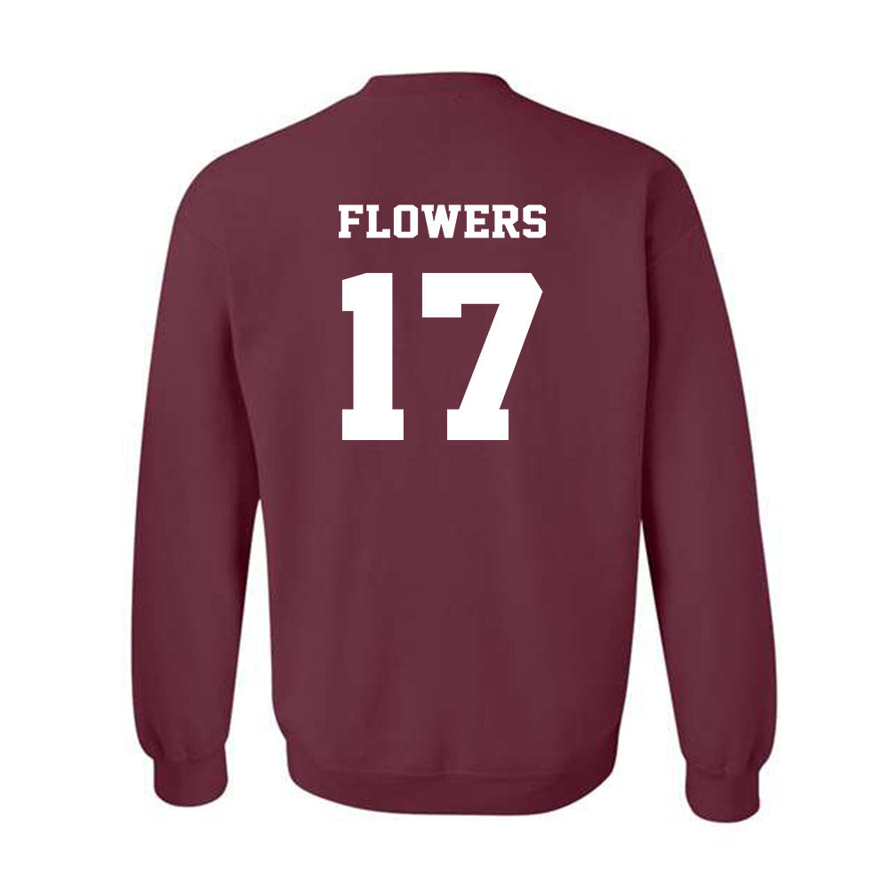 Virginia Tech - NCAA Football : Tyson Flowers - Fashion Shersey Crewneck Sweatshirt-1