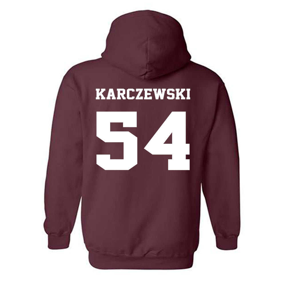 Virginia Tech - NCAA Football : Grant Karczewski - Fashion Shersey Hooded Sweatshirt-1
