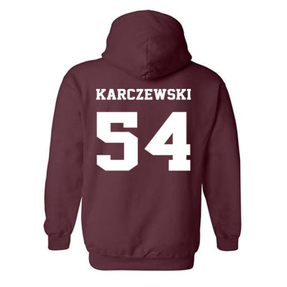 Virginia Tech - NCAA Football : Grant Karczewski - Fashion Shersey Hooded Sweatshirt-1