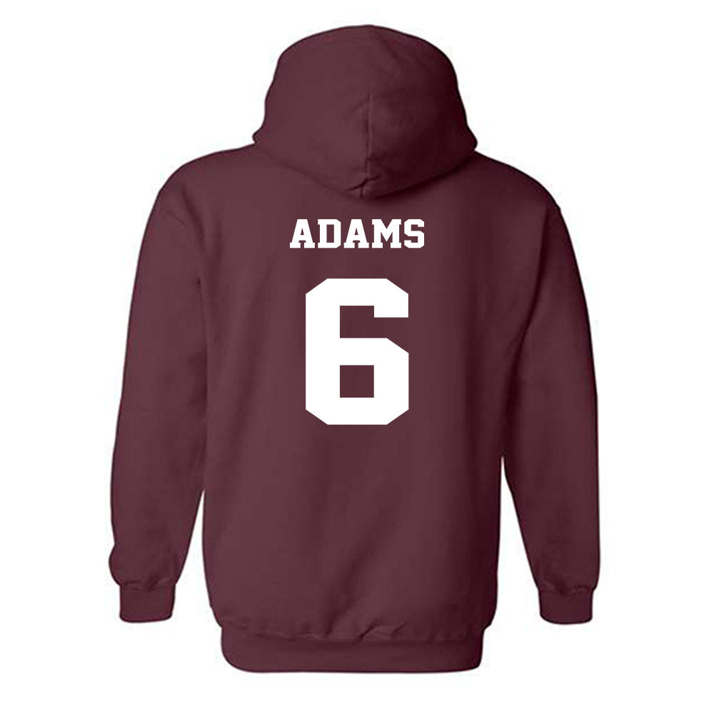 Virginia Tech - NCAA Football : Keylen Adams - Fashion Shersey Hooded Sweatshirt-1