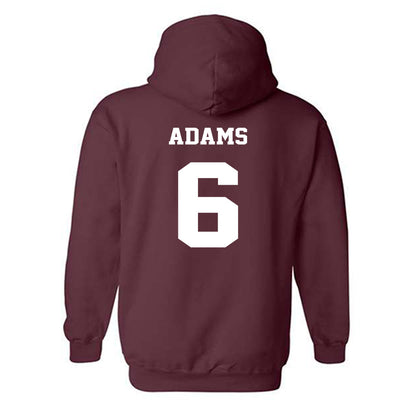 Virginia Tech - NCAA Football : Keylen Adams - Fashion Shersey Hooded Sweatshirt-1