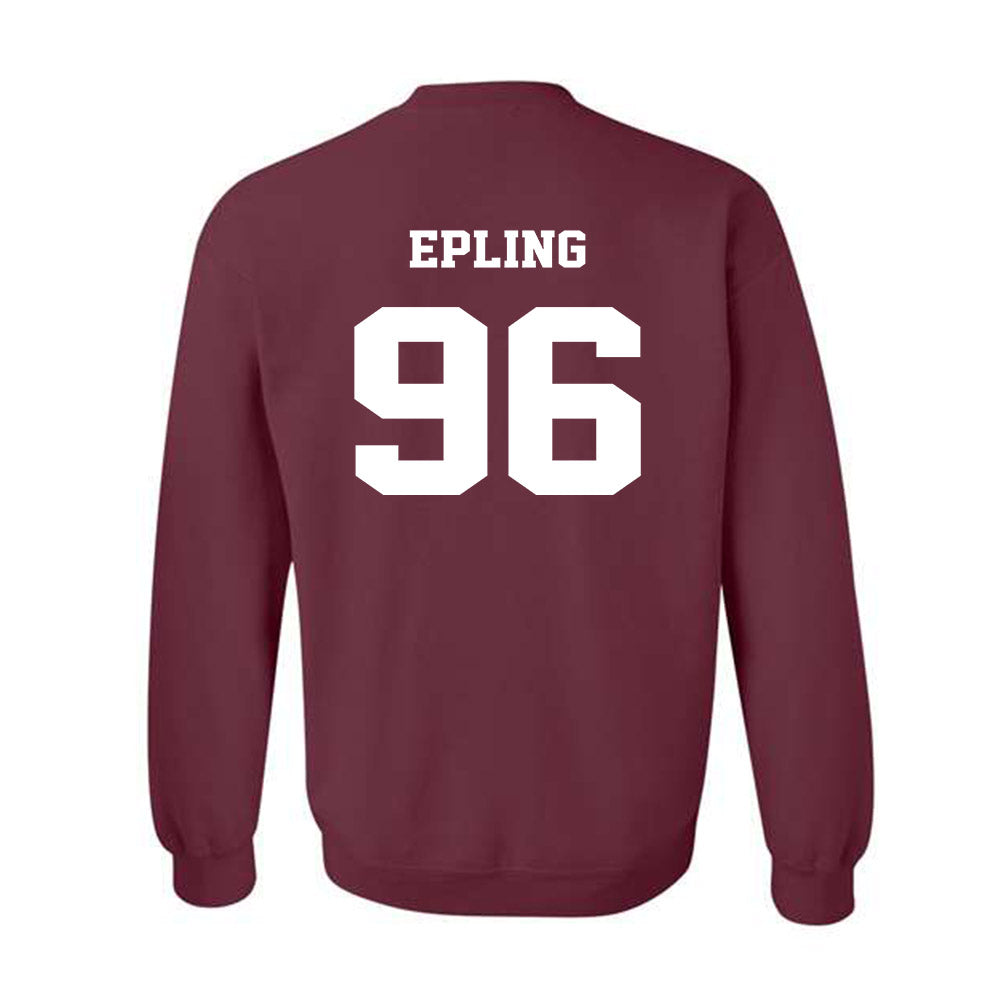 Virginia Tech - NCAA Football : Christian Epling - Fashion Shersey Crewneck Sweatshirt-1