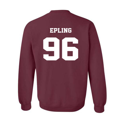 Virginia Tech - NCAA Football : Christian Epling - Fashion Shersey Crewneck Sweatshirt-1