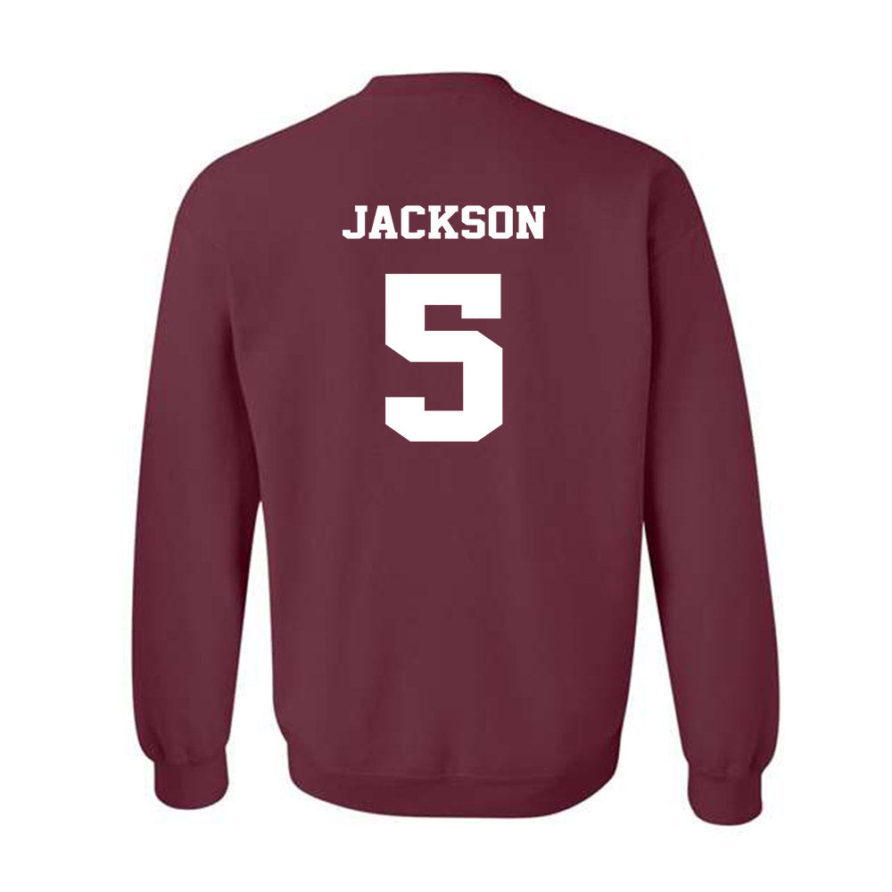 Virginia Tech - NCAA Football : Marlion Jackson - Fashion Shersey Crewneck Sweatshirt-1