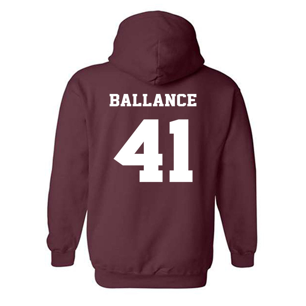 Virginia Tech - NCAA Football : George Ballance - Fashion Shersey Hooded Sweatshirt-1