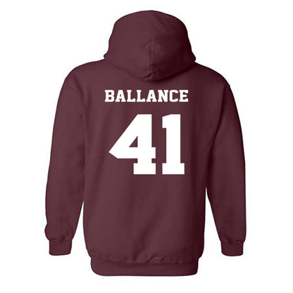 Virginia Tech - NCAA Football : George Ballance - Fashion Shersey Hooded Sweatshirt-1