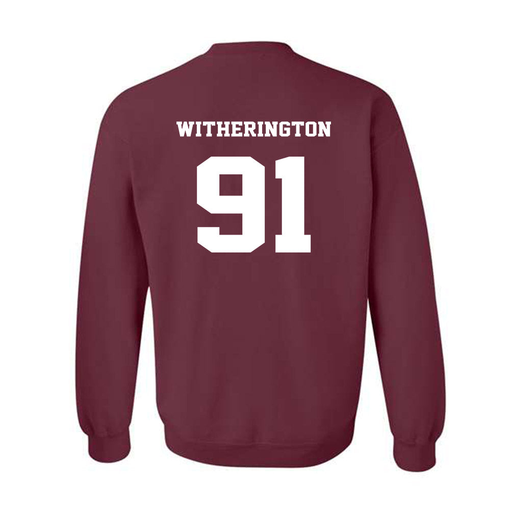 Virginia Tech - NCAA Football : Garrett Witherington - Fashion Shersey Crewneck Sweatshirt-1