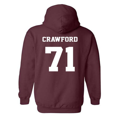 Virginia Tech - NCAA Football : Gavin Crawford - Fashion Shersey Hooded Sweatshirt-1