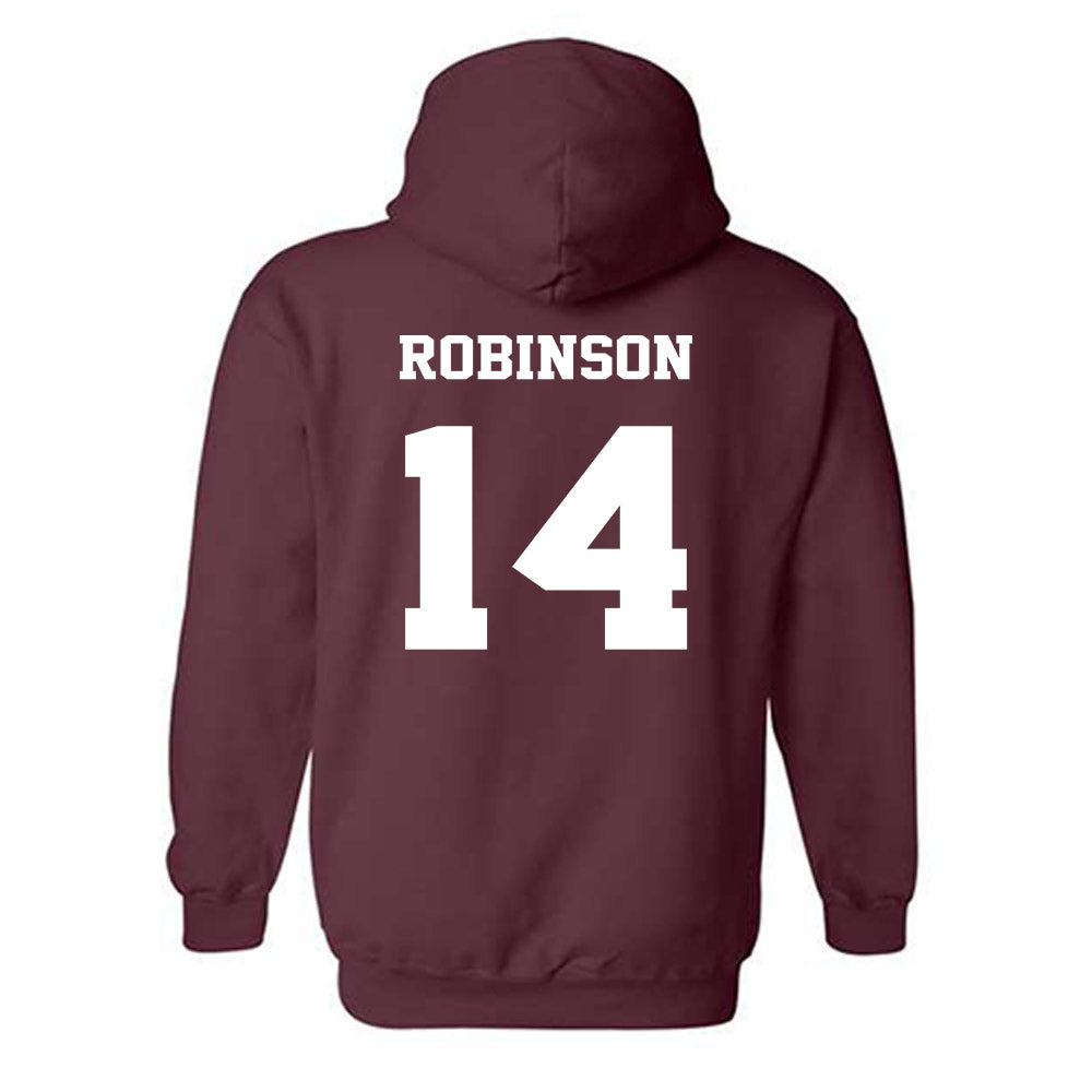 Virginia Tech - NCAA Football : Sheldon Robinson - Fashion Shersey Hooded Sweatshirt-1