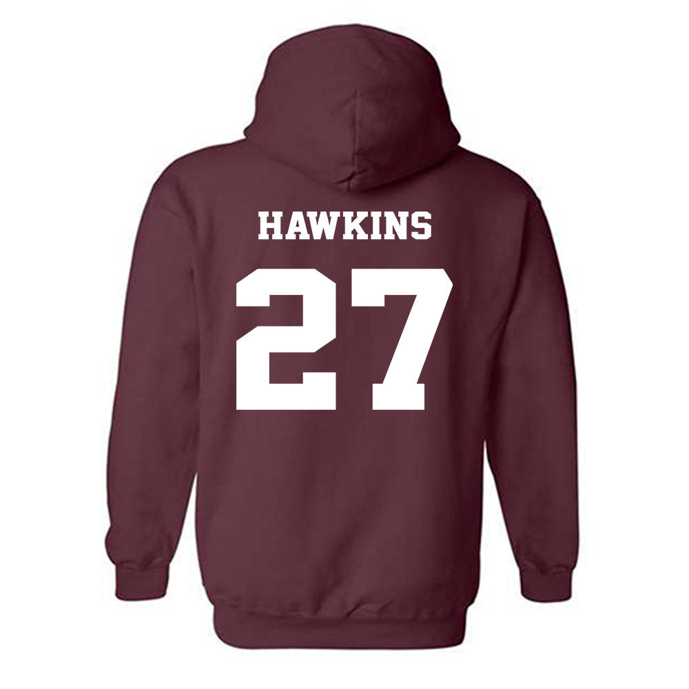 Virginia Tech - NCAA Football : Marcellous Hawkins - Fashion Shersey Hooded Sweatshirt-1