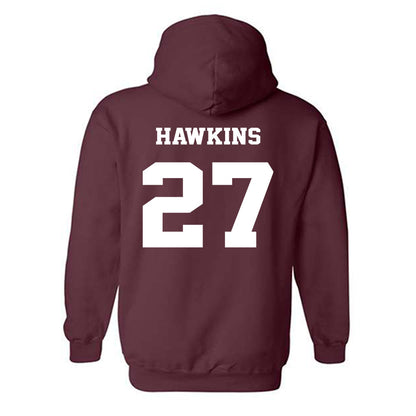 Virginia Tech - NCAA Football : Marcellous Hawkins - Fashion Shersey Hooded Sweatshirt-1