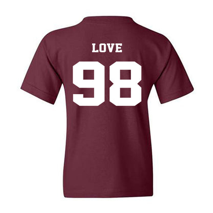 Virginia Tech - NCAA Football : Will Love - Fashion Shersey Youth T-Shirt-1
