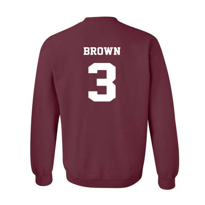 Virginia Tech - NCAA Football : Que'Sean Brown - Fashion Shersey Crewneck Sweatshirt-1