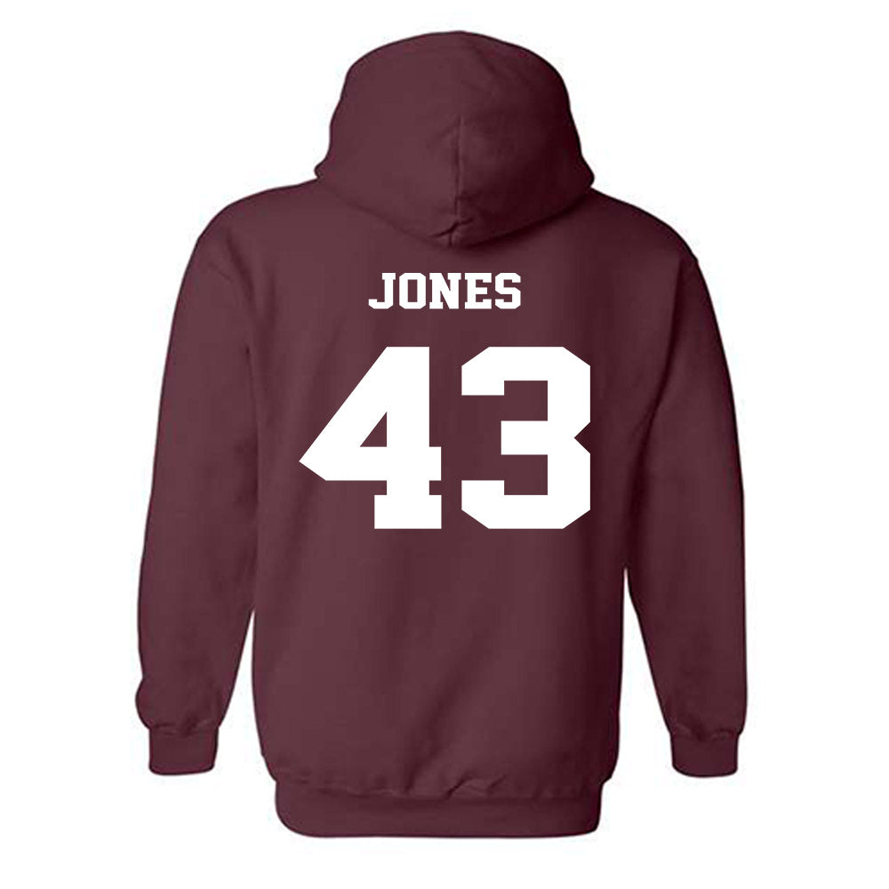 Virginia Tech - NCAA Football : Josh Jones - Fashion Shersey Hooded Sweatshirt-1