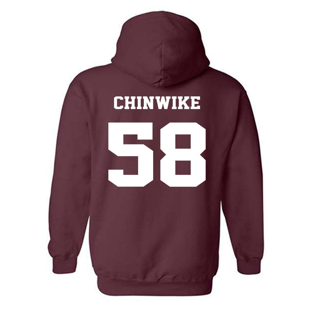 Virginia Tech - NCAA Football : Zeke Chinwike - Fashion Shersey Hooded Sweatshirt-1