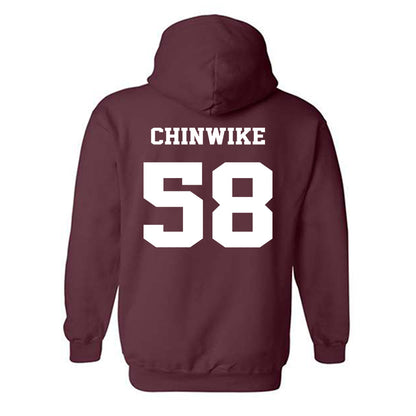 Virginia Tech - NCAA Football : Zeke Chinwike - Fashion Shersey Hooded Sweatshirt-1