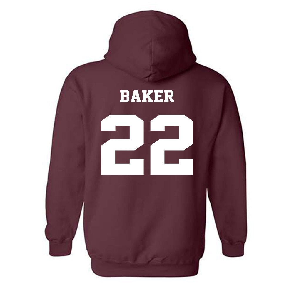 Virginia Tech - NCAA Football : Bryce Baker - Fashion Shersey Hooded Sweatshirt-1