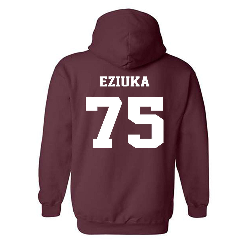 Virginia Tech - NCAA Football : Benjamin Eziuka - Fashion Shersey Hooded Sweatshirt-1