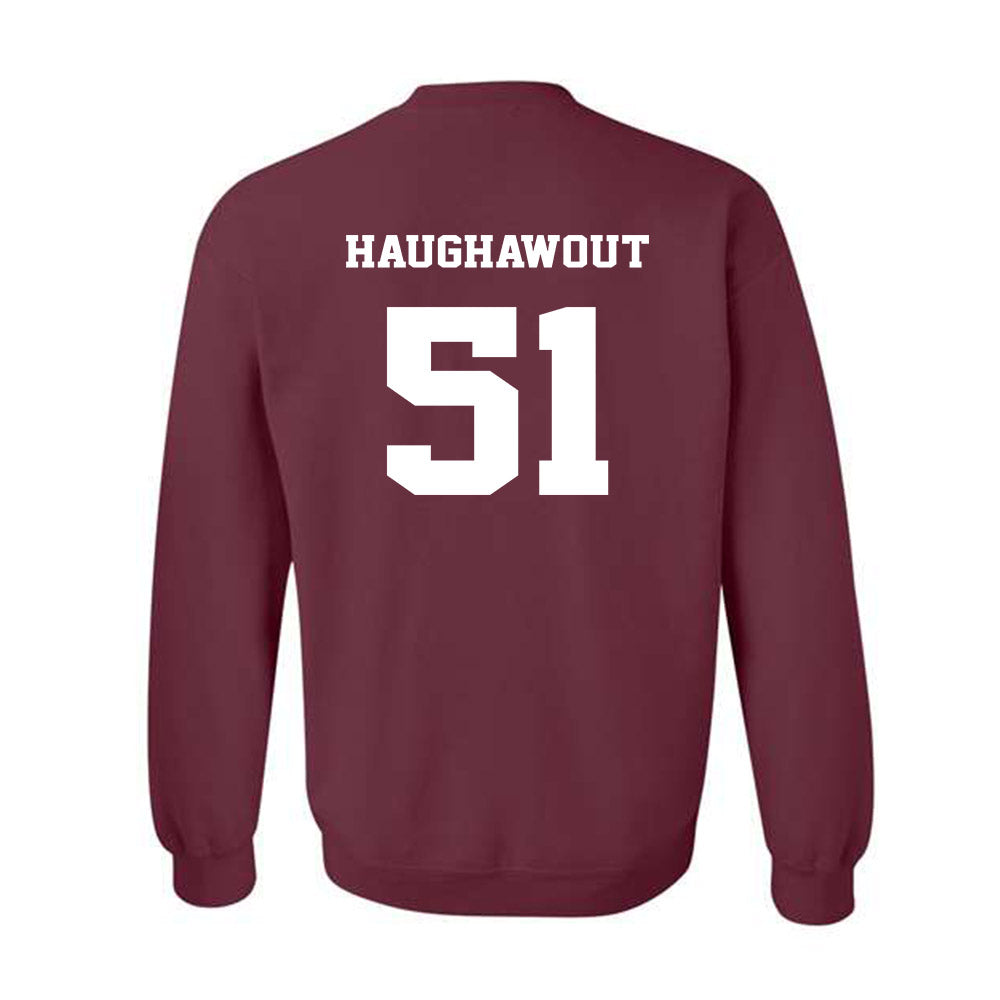 Virginia Tech - NCAA Football : Elijah Haughawout - Fashion Shersey Crewneck Sweatshirt-1