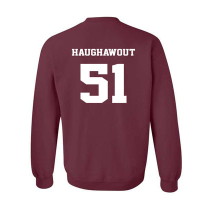 Virginia Tech - NCAA Football : Elijah Haughawout - Fashion Shersey Crewneck Sweatshirt-1