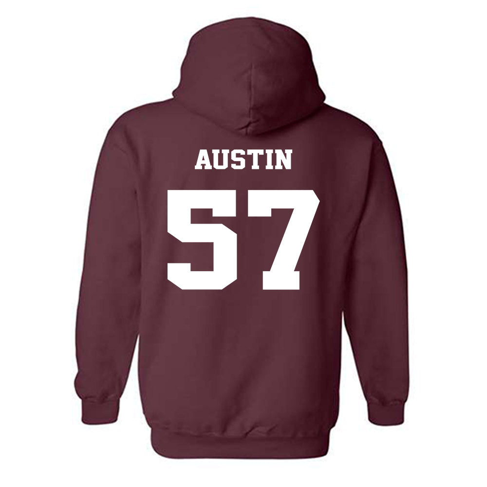 Virginia Tech - NCAA Football : Lucas Austin - Fashion Shersey Hooded Sweatshirt-1