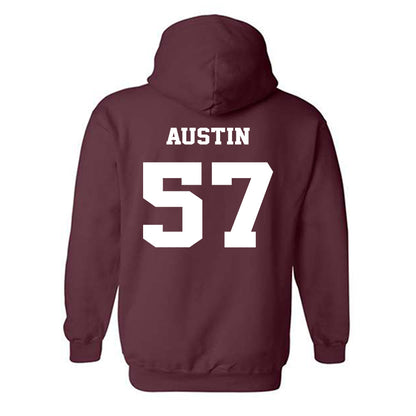 Virginia Tech - NCAA Football : Lucas Austin - Fashion Shersey Hooded Sweatshirt-1