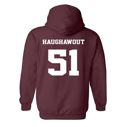 Virginia Tech - NCAA Football : Elijah Haughawout - Fashion Shersey Hooded Sweatshirt-1