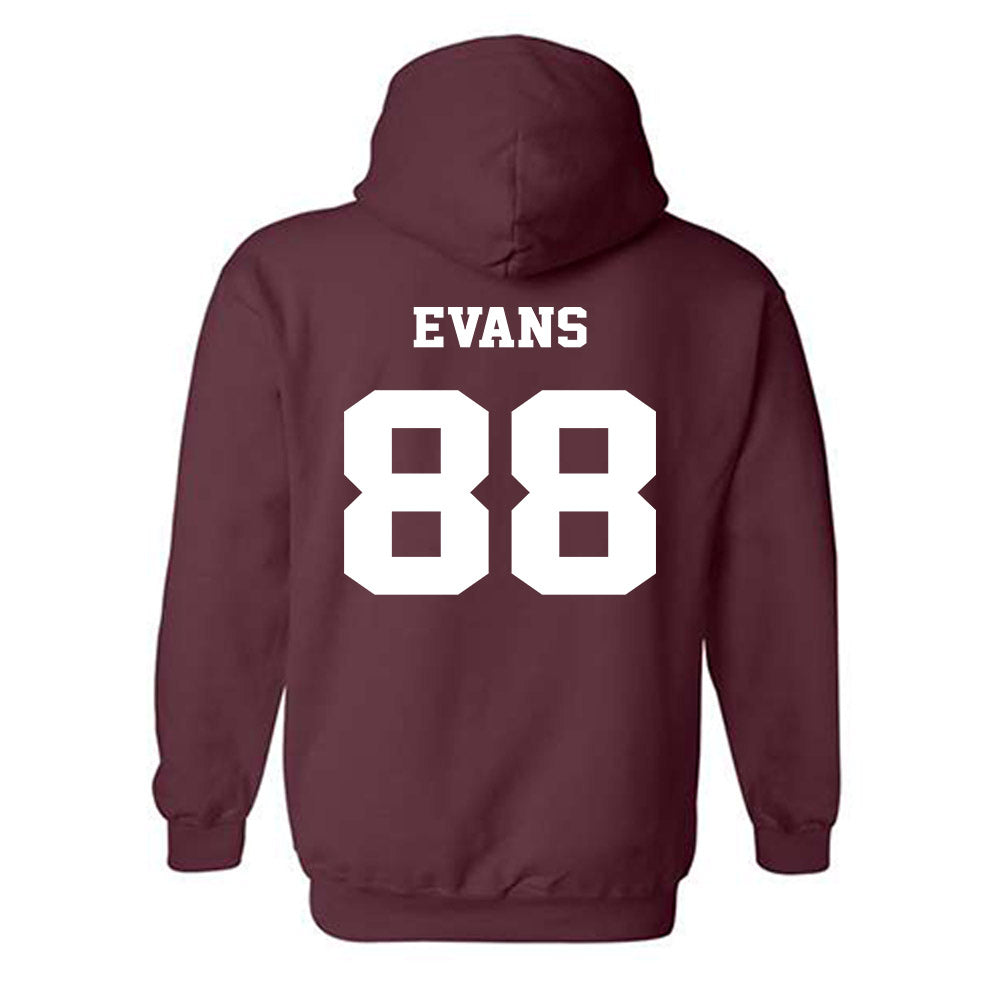 Virginia Tech - NCAA Football : Christian Evans - Fashion Shersey Hooded Sweatshirt-1