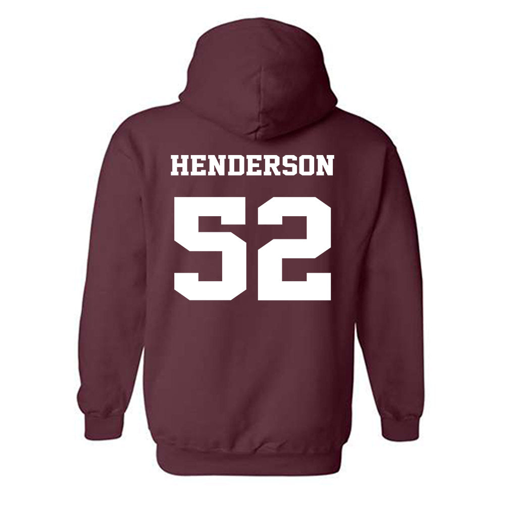 Virginia Tech - NCAA Football : Sherrod Henderson - Fashion Shersey Hooded Sweatshirt-1
