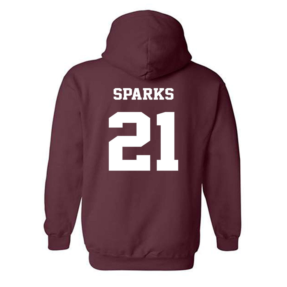 Virginia Tech - NCAA Football : Cam Sparks - Fashion Shersey Hooded Sweatshirt-1