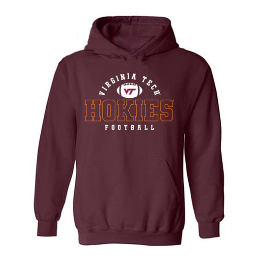 Virginia Tech - NCAA Football : John Love - Fashion Shersey Hooded Sweatshirt-0