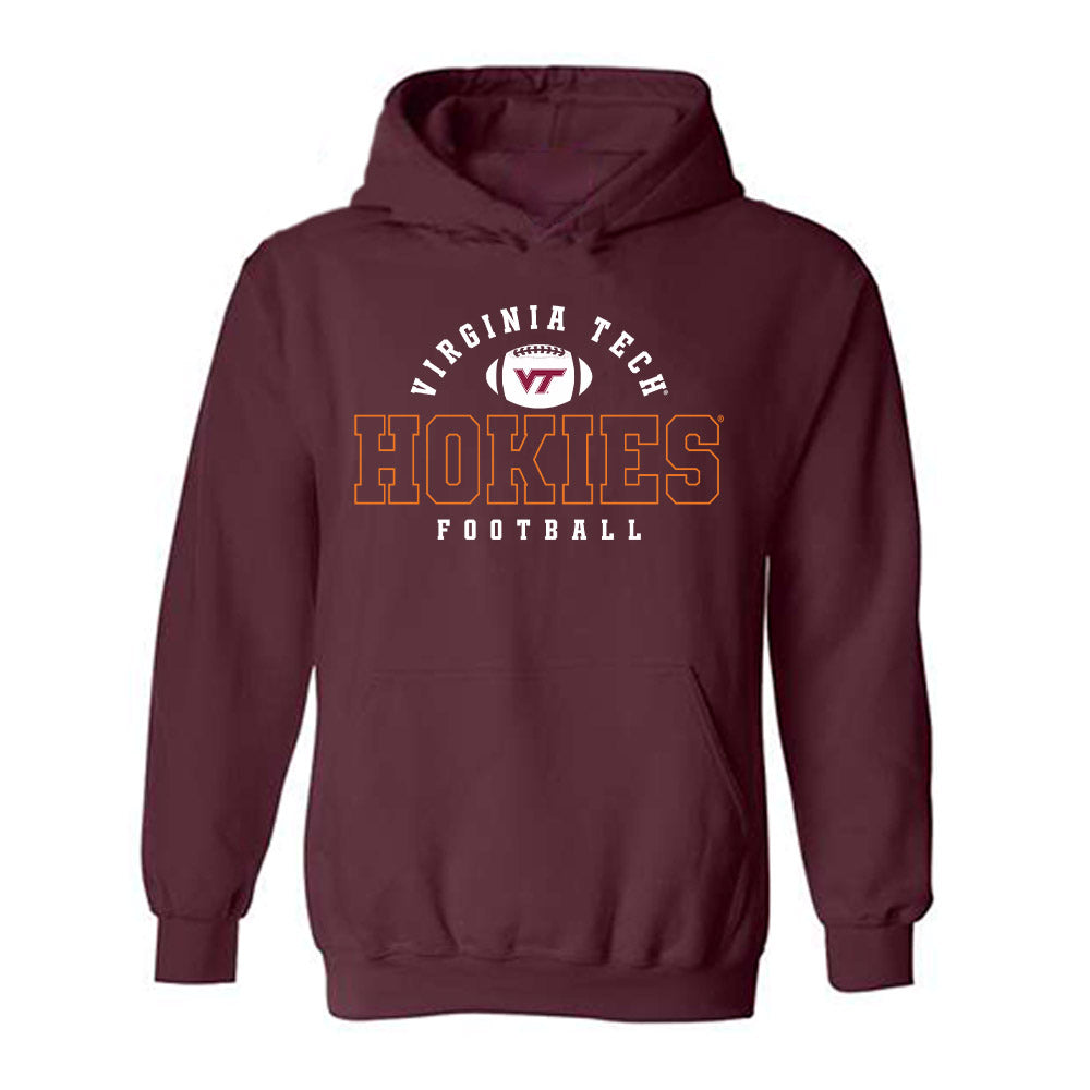 Virginia Tech - NCAA Football : Brody Meadows - Fashion Shersey Hooded Sweatshirt-0