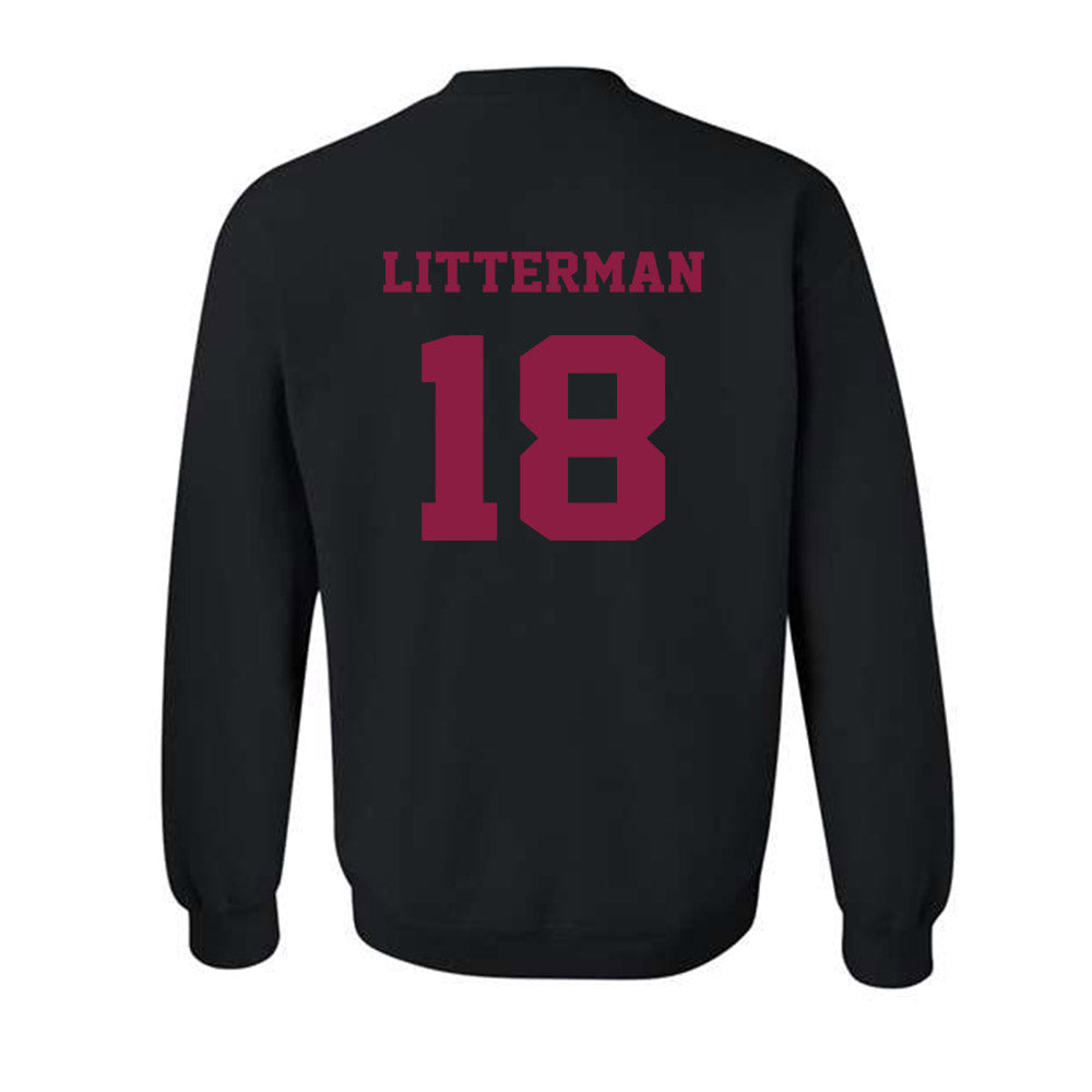 Virginia Tech - NCAA Baseball : Hudson Litterman - Fashion Shersey Crewneck Sweatshirt-1