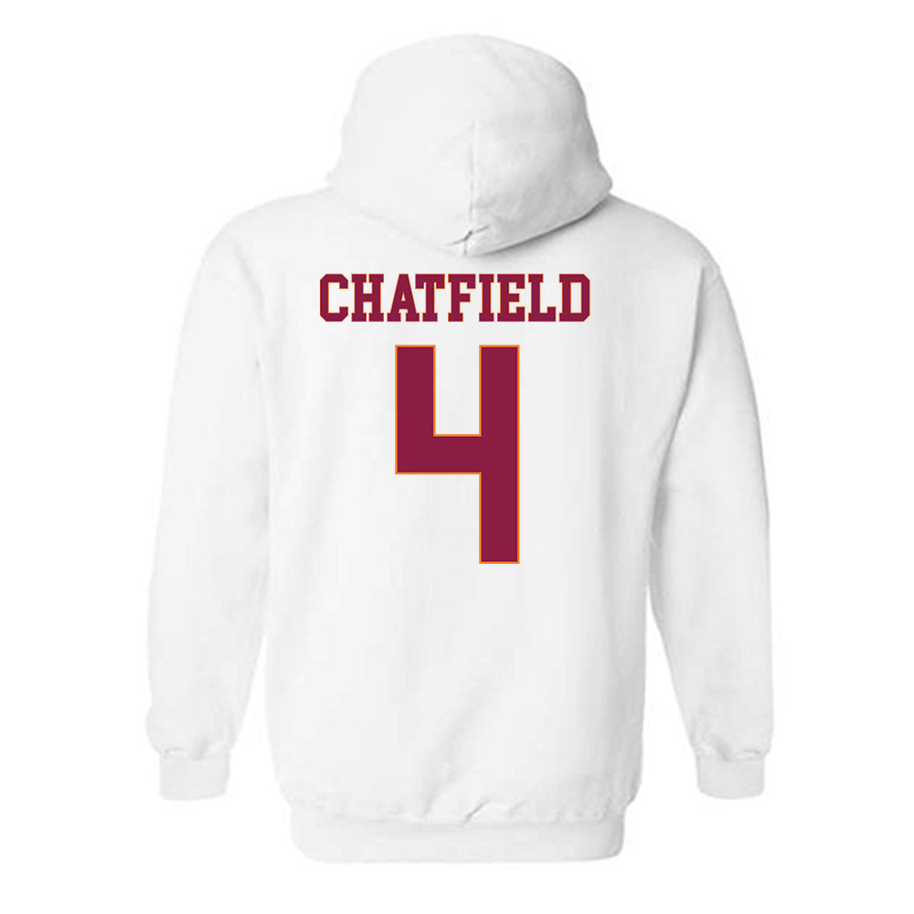 Virginia Tech - NCAA Softball : Michelle Chatfield - Fashion Shersey Hooded Sweatshirt-1