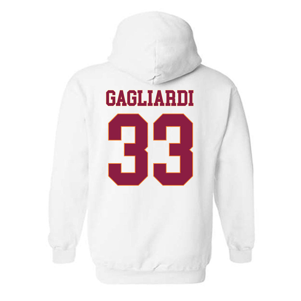 Virginia Tech - NCAA Softball : Mia Gagliardi - Fashion Shersey Hooded Sweatshirt-1