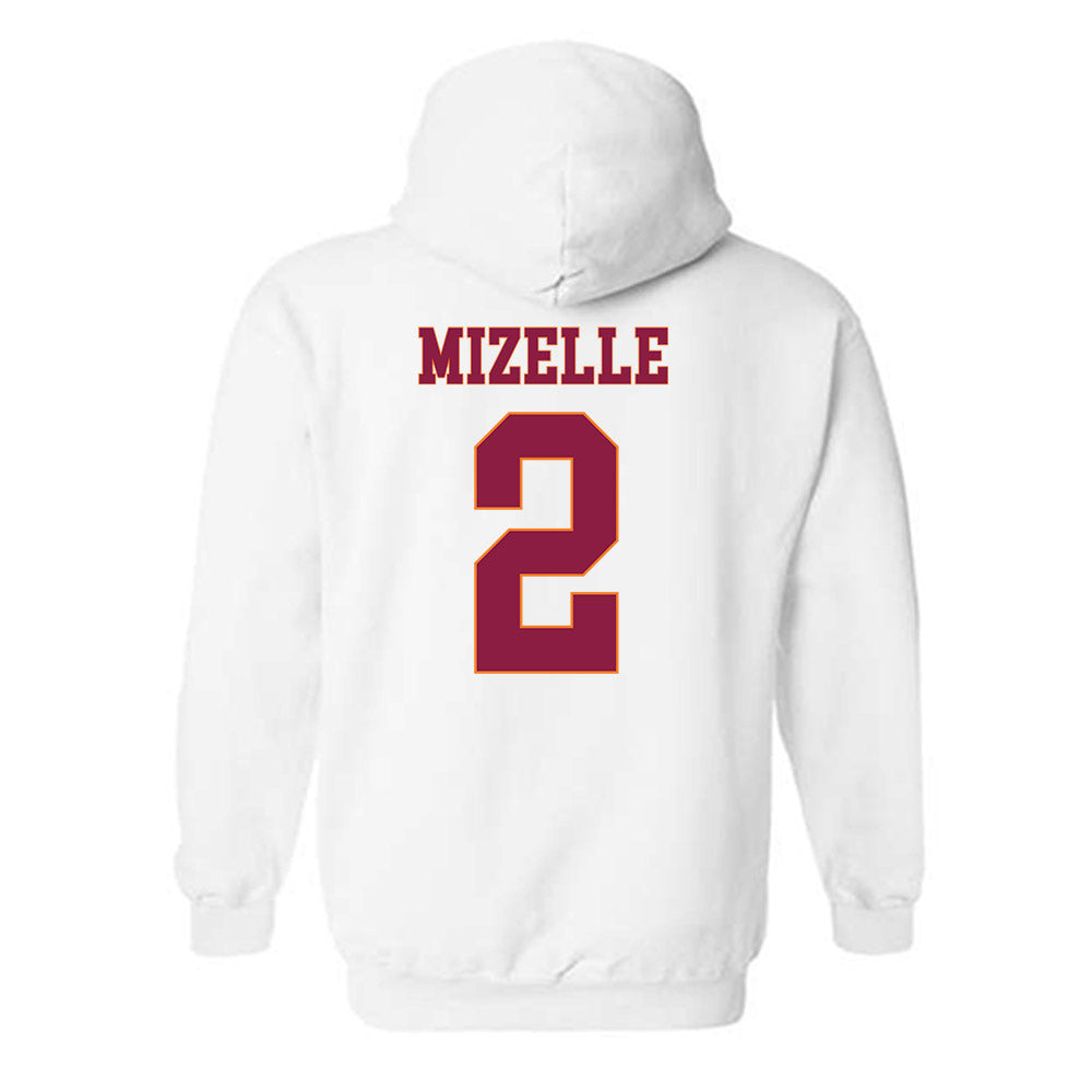 Virginia Tech - NCAA Softball : Gaby Mizelle - Fashion Shersey Hooded Sweatshirt-1